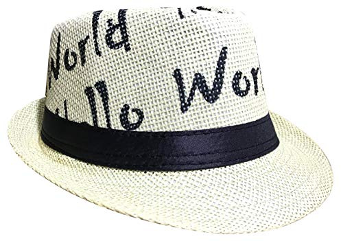 CLUB CUBANA Fedora Hüte Für Männer, Frauen, Unisex, Trilby Hut, Panama-Stil, für Sommer, Strand, Sonne, Jazz-Cap Weiß