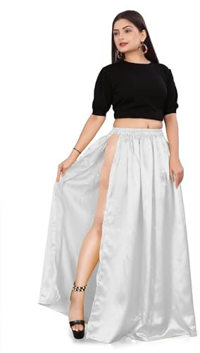 Bauchtanz-Rock mit Seitenschlitz, A-Linie, für Damen und Mädchen S1