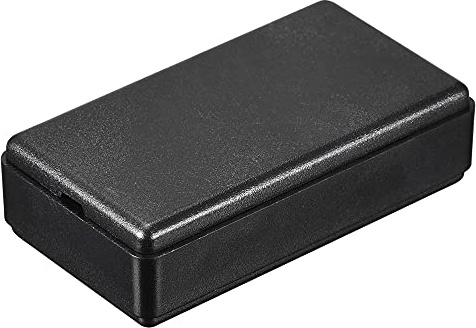 sourcing map Mini Dustproof Junction Box 50x27x14mm ABS for Electrical Project (Black, Pack of 3)