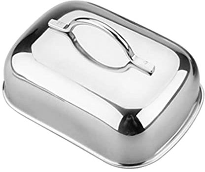 Beurriers Disque à beurre d'acier inoxydable Butter au beurre à l'air conteneur gâteau fromage fromage fromage recouvert de garde-robe Beurriers Conteneur de Beurre