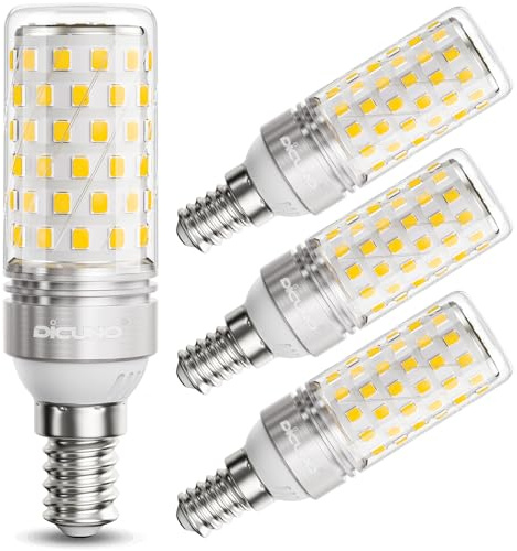 DiCUNO E14 LED Maiskolben, 10W ersetzt 130W, Neutralweiß 4000K, 4er Pack | E14 LED Mais Glühbirne 230V, 1400lm, CRI 82, 360° Abstrahlwinkel, nicht dimmbar, kein Flackern, Leuchtmittel für Wandleuchte