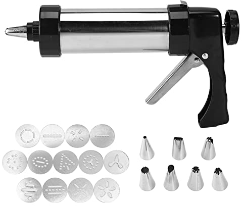 Juego de pistola de prensa para galletas, jeringuilla cocina, juego de cortador de prensa para galletas y galletas para decoración de pasteles, utensilios de cocina para hornear