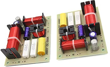 A ABSOPRO Crossover Filters 3 Way Audio Frequency Divider 180W (Set of 2)