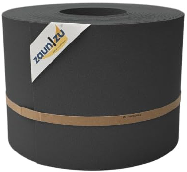 zaun|zu® Premium 35 Meter Rolle 19cm hoch | genarbte Oberfläche | Sichtschutzstreifen PP für Doppelstabmatten UV-beständiger Sichtschutz | Zaunblende Made in Germany Anthrazit, 35m