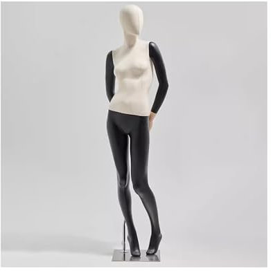 Schaufensterpuppe Männlich Männliche Schaufensterpuppe mit Flachskopf, männliche Gliedmaßen sind bewegliche Form, Display aus Kunststoff, Mobile Metallbasis für Bekleidungsgeschäft ( Size : Style3 )