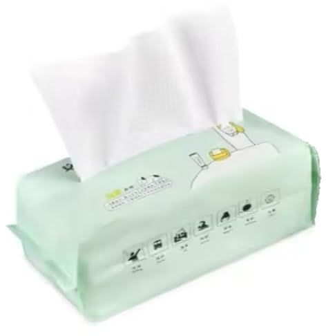 Cris Nails - Toallitas secas 100% algodón hipoalergénico antialérgico para la limpieza de la cara multiusos maquillaje desechable, ideal para todo tipo de piel, 20x20 cm, 60 usos