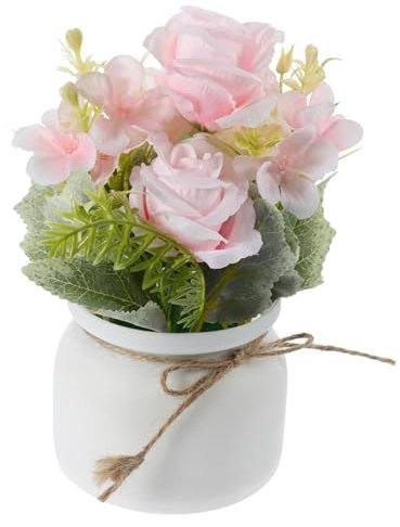 PRETYZOOM Kleine Künstliche Topfpflanze Pe Für Innenbereich Als Bonsai-Ornament Pflegeleicht Und Dekorativ Für Wohnzimmer Büro Und Geschäft