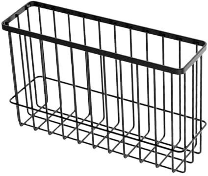 Sharplace Panier de Rangement Suspendu en Fil de Fer, boîte de Rangement Murale, Panier à Grille Multifonctionnel pour Cuisine, Salle de Bain, Bureau, Salon, L