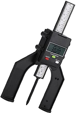 EOTRERANQ Digitales Höhenmessgerät, Tiefenmessung, 0–80 mm, ABS, inkl. Display, selbststehend, for Holzbearbeitung, Frästisch, Fräsen