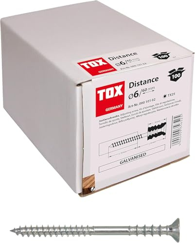 TOX Justierschraube Distance M verzinkt, 6 x 120 mm, 100 Stück, 09010108
