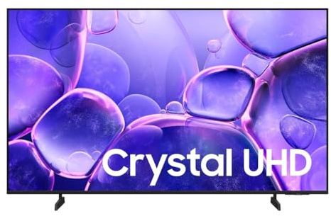 Samsung TV 50 Pouces Crystal UHD U8005 4K Smart TV, Couleurs Incroyables avec Crystal Processor 4K, écoutez Tous Les Haut-parleurs avec Q-Symphony, données protégées, Knox Security et Gaming Hub