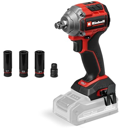 Einhell Professional Atornillador de impacto con batería TP-CW 18/260-C Li BL-Solo PXC (18 V, par 260 Nm, modo de parada automática, sin escobillas, sin batería)
