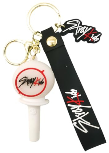 SUJEBKC Stray Kids Porte Clef,Stray Kids Lightstick,Merchandise Fille Cadeau,Clé De Voiture Et Sac à Main,Accessoires Convient Aux Fans