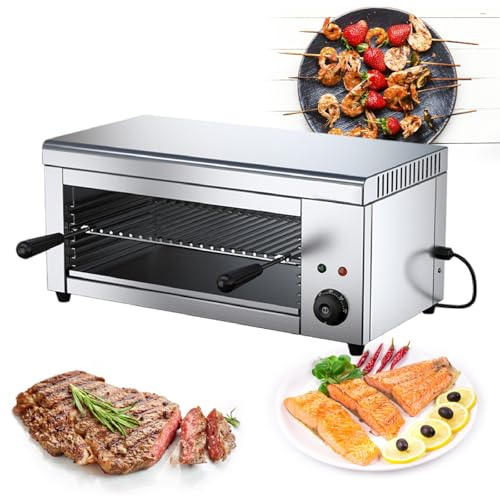 TBANVOO Electric 18” Pizza Oven Countertop with 122-572°F Adjustable Temp, Indoor Stainless Steel Pizza Maker for Home Use, Electric Raclette Grill Cheese Melter