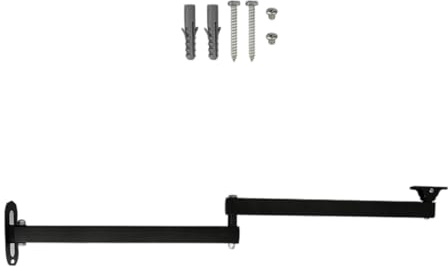 HDOYTXXM Clase de proyección ajustable con brazos de extensión ajustables rotación horizontal de 360 grados Cámara de metal montaje de metal para proyectores y cámaras CCTV