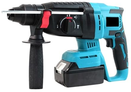 Taladro De Impacto Eléctrico Inalámbrico Electric Goddess, Martillo, Púa Rotativa Multifuncional, 26 Mm, For Batería 18 V Robusto Y FáCil De Usar