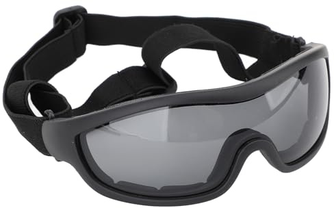 BONKZEBU Hundebrille, Wind- und Staubschutz, UV-Schutz für Haustiere, Verstellbarer Riemen für Hunde Kleiner Rassen, Rundumschutz, Angenehm zu Tragen Beim Spazierengehen oder Schwimmen, PC-Gläser,