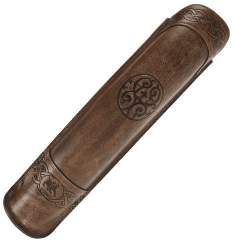 elToro Prime Crann - Rückenköcher aus hochwertigen Glattleder, handgefertigte Qualität für Pfeil und Bogen (Antique)