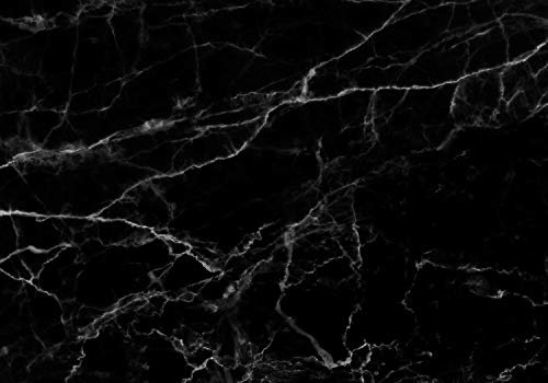 wandmotiv24 Fototapete Granit Stein schwarz, 200 x 140cm - selbstklebende Strukturtapete, Wanddeko, Wandbild, Wandtapete, Marmor Steine Mineral weiß M6571