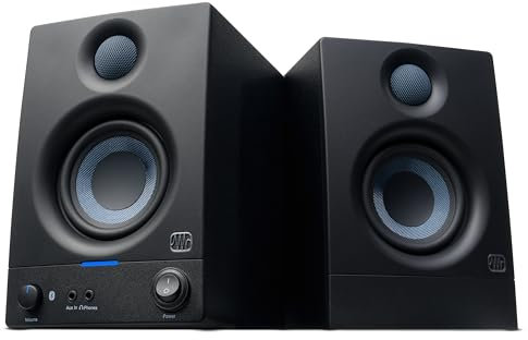 PreSonus Eris 3.5BT Gen 2, Studio Monitor Speakers with Bluetooth, Pair, 3.5 Inch, 2-Way, Powered Desktop Speakers for Multimedia, Gaming, Studio-Quality Music Production, 50W Power