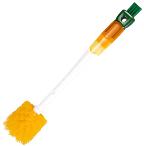 Bottle Cleaning Brush Long Handled Bottle Brushes for Cleaning Multi Purpose Bottle Cleaner Brush Water Bottle Cleaner for Bottles Pots Kettles Glass Thermos Flask and Cups (yellow)