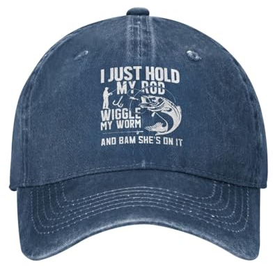 GQWJKSZ Je tiens Juste ma Tige, Je Bouge Mon ver et Bams, Elle est Dessus, Chapeau pour Hommes, Casquettes de Baseball, Chapeaux Cool