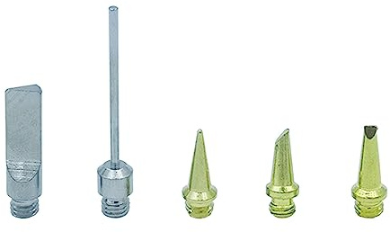 5Pack Metal Soldering Tips Soldering Iron Nozzles Replacement for HS-1115K 26ml Cordless-Solder