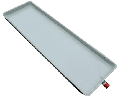Metall-Tropfwanne mit Ablaufloch und Schlauch-Set für Klimaanlage, Außengerät (120,9 x 23,9 cm), Wasserauffangwanne für AC-Einheit