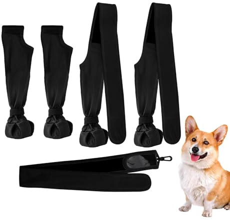 Senermter Hundestiefel Mit Hosenträger, Hundestiefel Wasserdicht Mit Hosenträgern Große Hunde, Hundestiefel Pfotenschutz Outdoor Für Regnerische Und Verschneite Tages