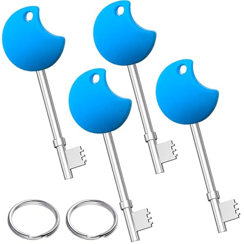 4Pcs Zinc Alloy Toilet Key for UK Disabled Toilets