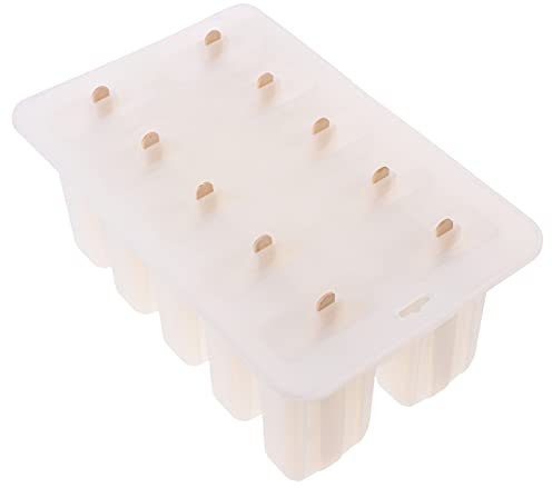 ABOOFAN Molde Para Helado Casero Tipo Paleta De Unidades Molde De Silicona Con Palos De Madera Para Hacer Helados Para Fiestas De Verano y Meriendas