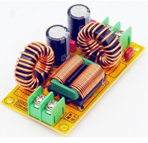 HEBEOT Filtri per interferenze elettromagnetiche DC50V DC LC per filtro EMI 10A 20A 50V soppressore di interferenze elettromagnetiche per sicurezza audio auto (20A)
