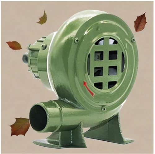 JOUFNING Soffiatore Elettrico per Fucina da Fabbro, Soffiatore Centrifugo per Barbecue da Esterno 220 V, Ventilatore Portatile in Ghisa per Accenditore A Carbone(80W)