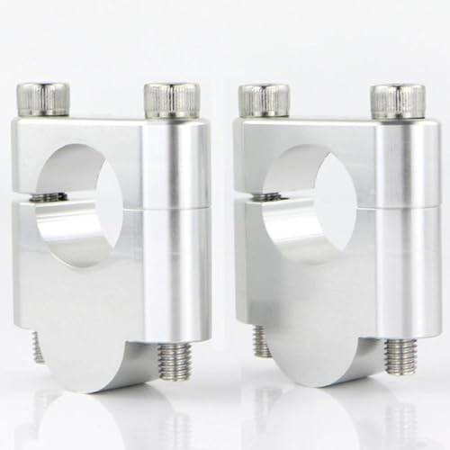 Handlebar Risers 7/8 22mm Compatible with XR250R XR350R XR400R XR600R XL250R XL500R XL650V Motorcycles Mounting Adapters Fat Bar Clamps Compatible With Various Dirt Bikes(Silver Riser 30mm)
