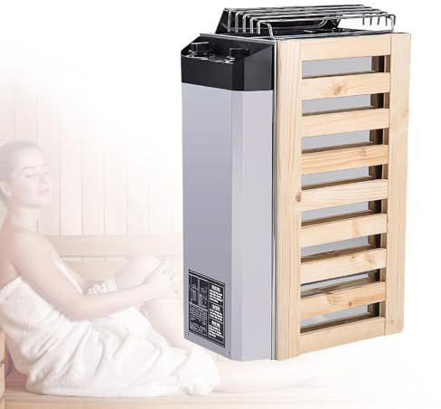 Poêle pour sauna, 3,6 kW 220 V, électrique, commande interne, en acier inoxydable, outil de chauffage pour la maison, utilisation commerciale dans les douches de spa d'hôtel