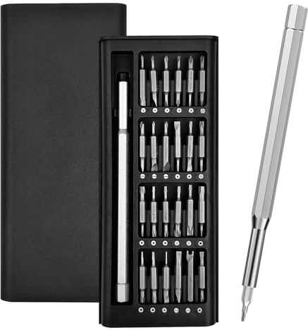 Lixiluxia 48 I 1 Set Skruvmejsel, Precisionsskruvmejsel, Glasskruvmejsel, Skruvmejsel, Multifunktionsskruvmejsel, Skruvuppsättning, Magnetiska Precisionsskruvmejsel för bärbar dator, klocka