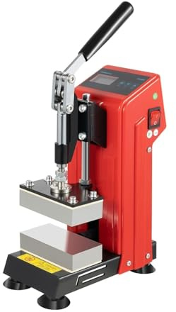 Generico Pressa A Caldo Pressa A Caldo A Doppia Piastra da 900 W - Piastre Riscaldate Superiori E Inferiori for L'estrazione Professionale della Colofonia, L'incollaggio, L'artigianato in Pelle