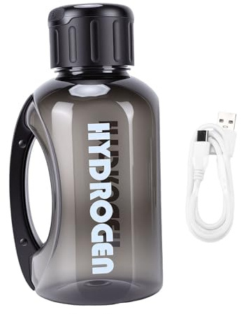 Haofy Generador Ionizador de Agua de Hidrógeno, Jarra de Agua Rica en Hidrógeno de hasta 1600 PPB con Tecnología SPE PEM para Hidratación, Fitness Al Aire Libre, 1500 Ml 50 Oz