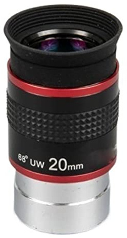 Ocular Ultra Gran Angular de 68 Grados, 6mm, 9mm, 15mm, 20mm, Accesorios for telescopio astronómico Piezas para telescopio astronómico(20mm)