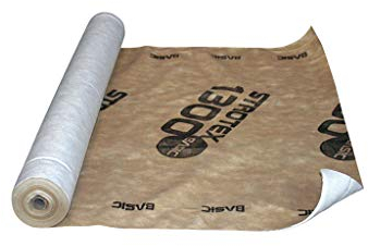 STROTEX BASIC Unterspannbahn 1300 Basic, Unterdeckbahn Sd Wert: 0,02 m, hohe Dampfdurchlässigkeit und völlig Wasserdicht, winddichtes Material