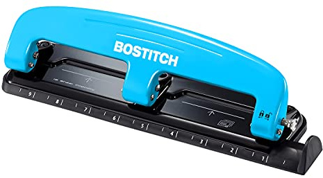 PaperPro inPRESS 12 Reduced Effort 3-Hole Punch, 12 Sheets, Blue (2103)