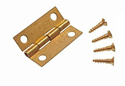 Mini Scharniere, Gelenke mit Messingstift für Schmuckkästchen usw., 25 mm, 4 Paare