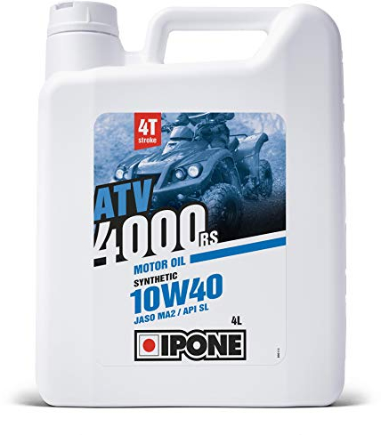 IPONE - Quad 4-Takt Öl ATV 4000 RS 10W40-4 Liter - halbsynthetisch mit Estern - Außergewöhnliche Verschleißfestigkeit