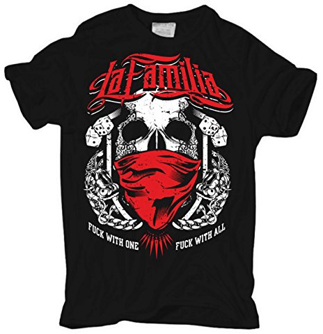 Life Is Pain Herren Tshirt La Familia Freunde verrät man Nicht Blut rein Blut Raus Bandana