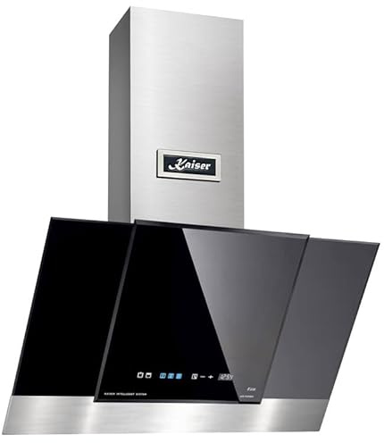 Kaiser AT 6438 | Grand Chef 60cm Chimney Cooker Hood | Wall Mounted Kitchen Extractor Fan (Black)