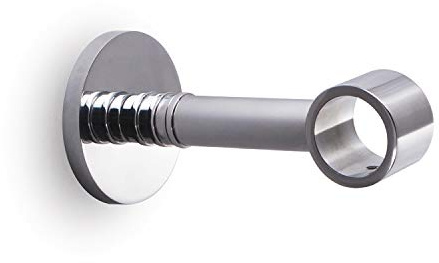 Gcurtain Vorhangstangenhalterung für Stange Durchmesser 1 (25 mm) Metall Hochbelastbar mit Schrauben zur Installation