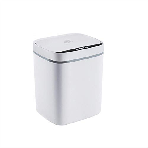 Vimmor Poubelle De Cuisine À Capteur De Mouvement À Induction Intelligent sans Contact Automatique, 2 Modes De Fonctionnement, Poubelle Écologique Blanc