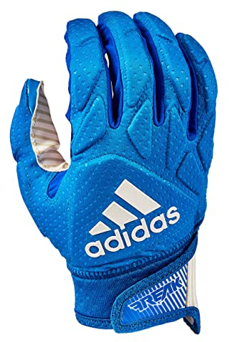 adidas Freak 5.0 Padded Football Receiver Glove, Royal/White, Large