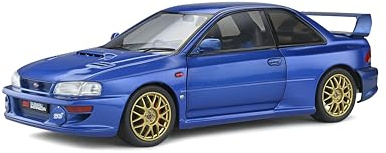 Solido S1807401 1:18 1998 Subaru Impreza 22b-Sonic Blue BMW Collectible Miniature car