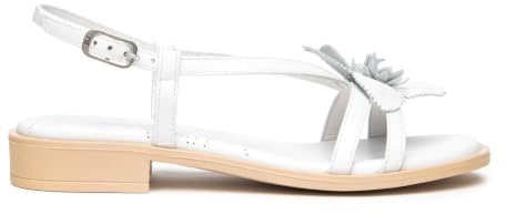 Nero Giardini E615901D Sandali Donna in Pelle - Bianco 37 EU